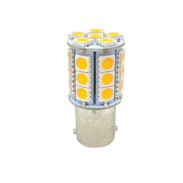Superior Electric Boat and RV LED Light Bulb - 27LED 12V 250 Lumens 4.5W Amber 1156-27A-D - main